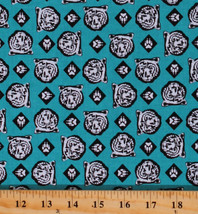 Cotton Cub Scouts Boy Scouts Bears Paws Teal Fabric Print by the Yard D576.35 - £9.39 GBP