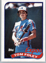 1989 Topps 529 Tom Foley  Montreal Expos - £0.77 GBP