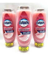 3 Dawn Ultra EZ-SQUEEZE Gentle Clean Pomegranate &amp; Rose Water Liquid Dis... - £22.55 GBP