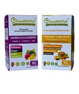 7 in 1 Elderberry Blend &amp; Turmeric Curcumin Blend. Elderberry with ZINC ... - $36.98