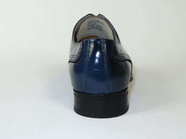 Men's Giovanni Shoes High Quality Leather Wing Tip Derby LINCOLN Navy image 5