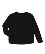 Danskin Now Girls Crew Neck French Terry Sweatshirt Black Size X-Small 4... - £7.23 GBP