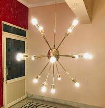Mid 17th Century Light Sputnik Chandelier Starburst Brass Ceiling Lighting-
s... - £137.36 GBP