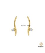 Alexis Pair Round Diamond Climber | Simple Climber for women 14K Gold Po... - $768.04 CAD+