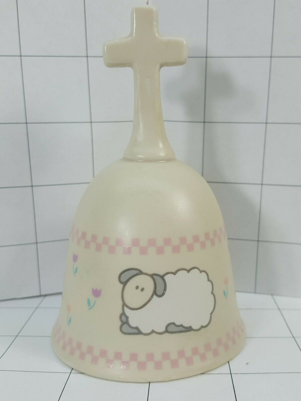 Psalm 23:1 Enesco Collector Bell with a sheep and the cross handle  1988  #298 - $5.95