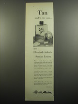 1955 Elizabeth Arden Suntan Lotion Advertisement - Tan under the sun - £14.77 GBP