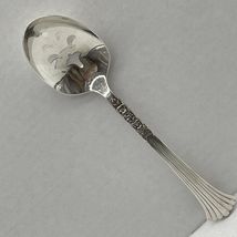 Oneida Silver Floral Queen Serving Spoon Pierced/Slotted Silver-plated G... - $4.27