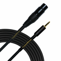 Castline Gold XLR Female to 3.5mm TS Patch Cable Mogami Neglex 2549 - $14.80+