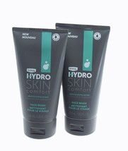 Schick Hydro Skin Comfort Gentle Exfoliating Face Wash for Men 5.0 fl oz/2 Tubes - £10.85 GBP