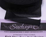 Black - 1&quot; Fusible Knit Stay Tape Interfacing Sold By the 25 yard Roll M... - $9.00