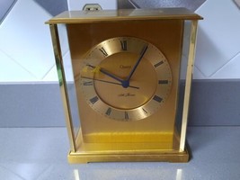 Vtg Seth Thomas “Dedication” Brass Glass Carriage Clock No 162C Quartz T... - $65.00
