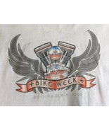 Bike Week Engine w/ Wings Daytona Beach 2006 Short Sleeve White XL T-Shirt - $160.03 MXN