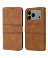 Generic case For iPhone 15 Plus / 14 Plus (Color: Brown) Leather Cover m... - $74.52 CAD