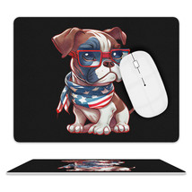 Patriotic Boxer Leather Mouse Pad - $10.00