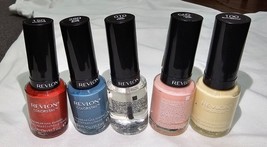 LOT of 5 Revlon Color stay Nail Polish Show shade #010, 060, 100, 150, 280 - £11.44 GBP