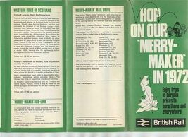 British Railways Hop on Our Merry Maker in 1972 Brochure  - $15.84