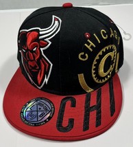 Leader of the Game Chicago Bulls Angry BullHead Red &amp; Black Snapback Hat... - £31.30 GBP