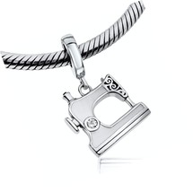 White Sewing Machine Tailor 925 Sterling Silver Bead - £127.66 GBP