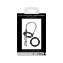 Ouch! Urethral Sounding Stainless Steel Stretcher With Ring 10 mm - £27.93 GBP