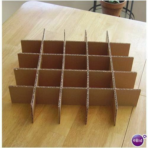 Cardboard Dividers 5 Sets 10&quot; X 10&quot; X 3&quot; High 25 cell B 10-3-04 - $3.47