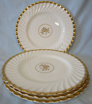 Minton Gold Rose H4680 Dinner Plate 10 5/8&quot; set of 4 - £38.68 GBP