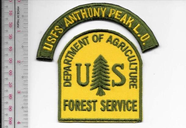 National Forest USFS California Anthony Peak Lookout Attendant US Forest... - $9.99