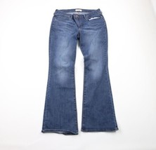 Levis Womens Size 16 Mid Rise Boot Cut Stretch Denim Jeans Pants Blue - £27.22 GBP
