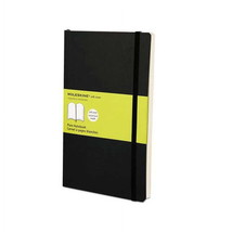 Moleskine Soft Notebook, 5&quot; x 8.25&quot;, Large, Plain - $24.74