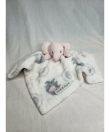 Blankets &amp; Beyond Baby Lovey Pink Elephant Gray Owl Plush  - £15.56 GBP