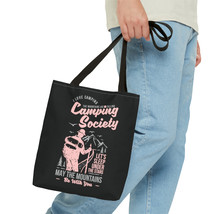 Durable and Stylish Custom Tote Bag with Vibrant Print of Camping Societ... - $21.63+
