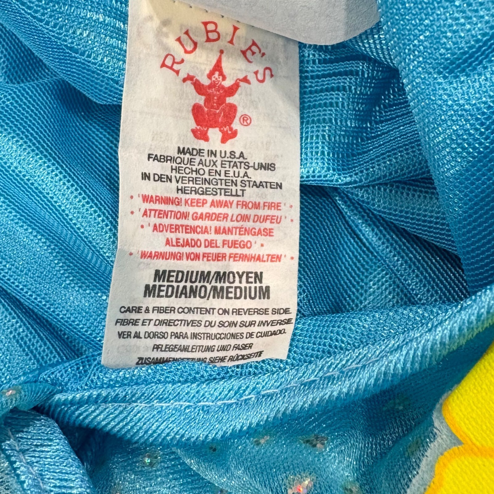 Barbie Fairy Princess Dress Vintage Girls Medium Costume Tulle Floral Songbird Item image 5