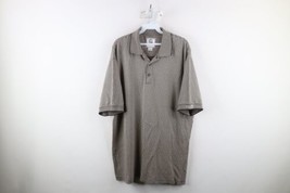Vintage 90s Pebble Beach Mens Large Faded Houndstooth Collared Golf Polo Shirt - £34.99 GBP