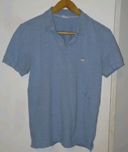 Brooks Brothers Polo Shirt Men’s Medium Blue Heather Golf Prep Short Sleeve - $21.99