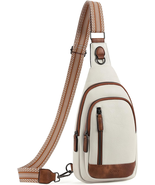 Crossbody Bags for Women Men,Leather Sling Bag Cross Body Backpack for W... - $51.91 CAD