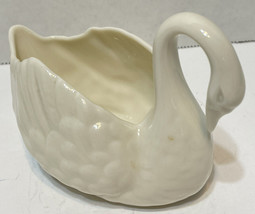Vintage Lenox Porcelain Swan Open Salt Cellar Dip Figure White 4.5 x 2.75 x 2 in - £11.66 GBP