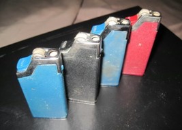 Vintage Ronson Plastic Colorful Refillable Gas Butane Lighters Set - $15.99