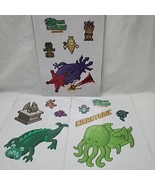 Set Of (3) Where&#39;s Cthulhu Arkham Parade Pixel Sticker Sheets - €12,02 EUR