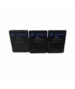 Sony PS2 8MB Memory Cards Official OEM Playstation 2 Storage Lot Of 3 - £15.23 GBP