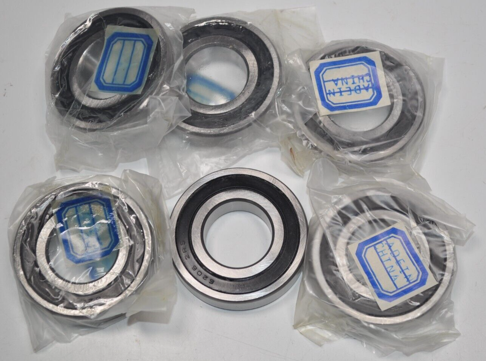Lot of 6 NEW 6206 2RS Rubber Sealed Deep Groove Ball Bearing 30x62x16mm - $22.76