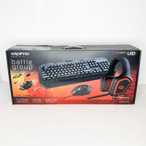 Alpha Gaming Battle Group 3-Piece Set with Headset, Keyboard &amp; Mouse  - £44.81 GBP