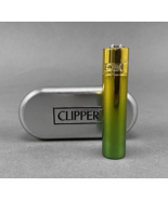 1 x Full Size Refillable Metal Clipper GREEN GRADIENT With Gift Box! - $11.68
