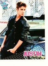 Justin Bieber teen magazine pinup clipping leather jacket car Teen Idol - £1.99 GBP