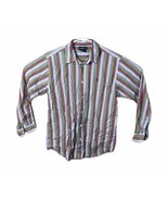 Vintage Polo Ralph Lauren Vertical Stripe Button Down Shirt Mens XL 90’s... - $39.56