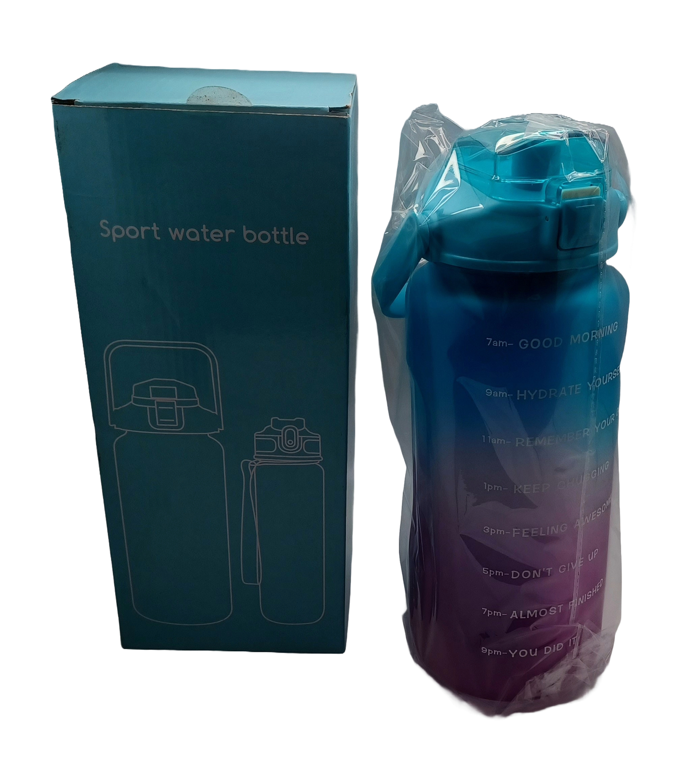Primary image for 12" Mystery Water Bottle 64oz Blue and 27oz Mystery color (X003LB6Y83)