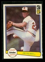 Vintage 1982 DONRUSS Baseball Trading Card #231 JIM PALMER Baltimore Orioles - £7.58 GBP