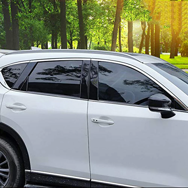 Glossy Black Window Pillar Posts Stickers Trim Cover for Hyundai Kona Encino K - £12.20 GBP
