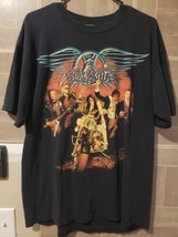 Vintage Aerosmith Mens Shirt SZ Large Black 2006 Rockin the Joint Tour Dates - £27.13 GBP