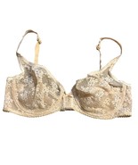 Vintage Berlei Beige Lace Underwire Bra 40B With Adjustable Straps &amp; Hoo... - $32.89 CAD