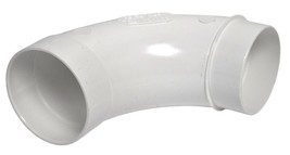 Vaculine Central Vacuum Cleaner White 5.1cm PVC Wipe Spigot 90 Degree So... - $96.78 MXN