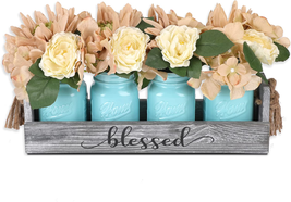 Mason Jar Table Centerpieces for Dining Room - Coffee Table Decor Centerpiece wi - £37.56 GBP